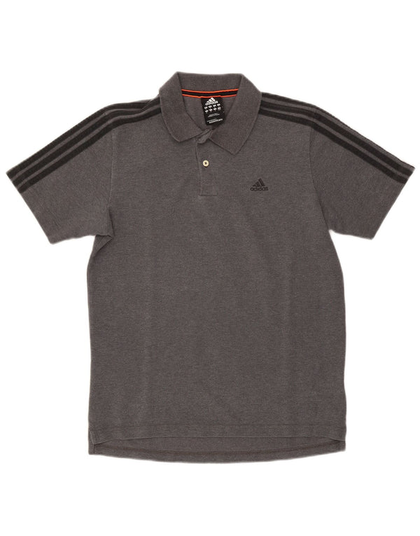 Adidas Mens Climalite Polo Shirt Medium Grey Cotton