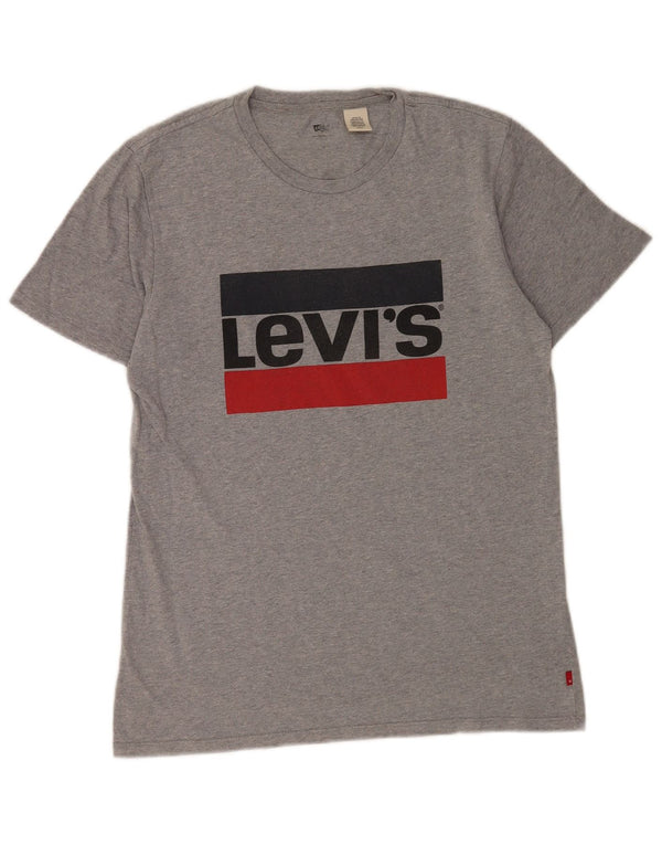 T-shirt grafica da uomo Levi's Top piccola grigia