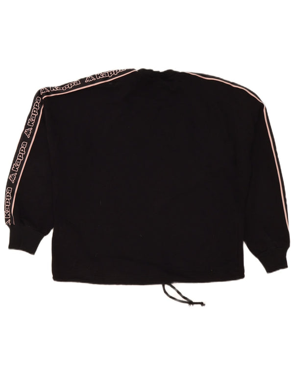 Felpa grafica Kappa da donna Tezenis UK 16 grande nera