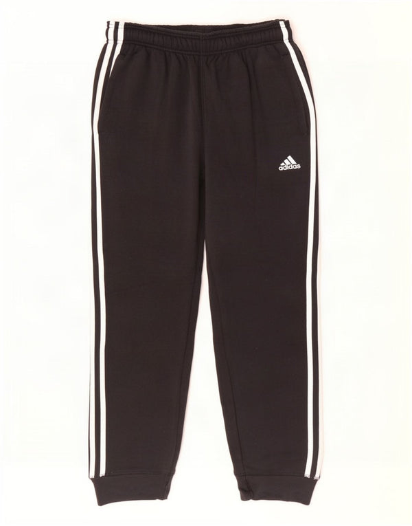 Adidas Mens Tracksuit Trousers Joggers Large Black Cotton