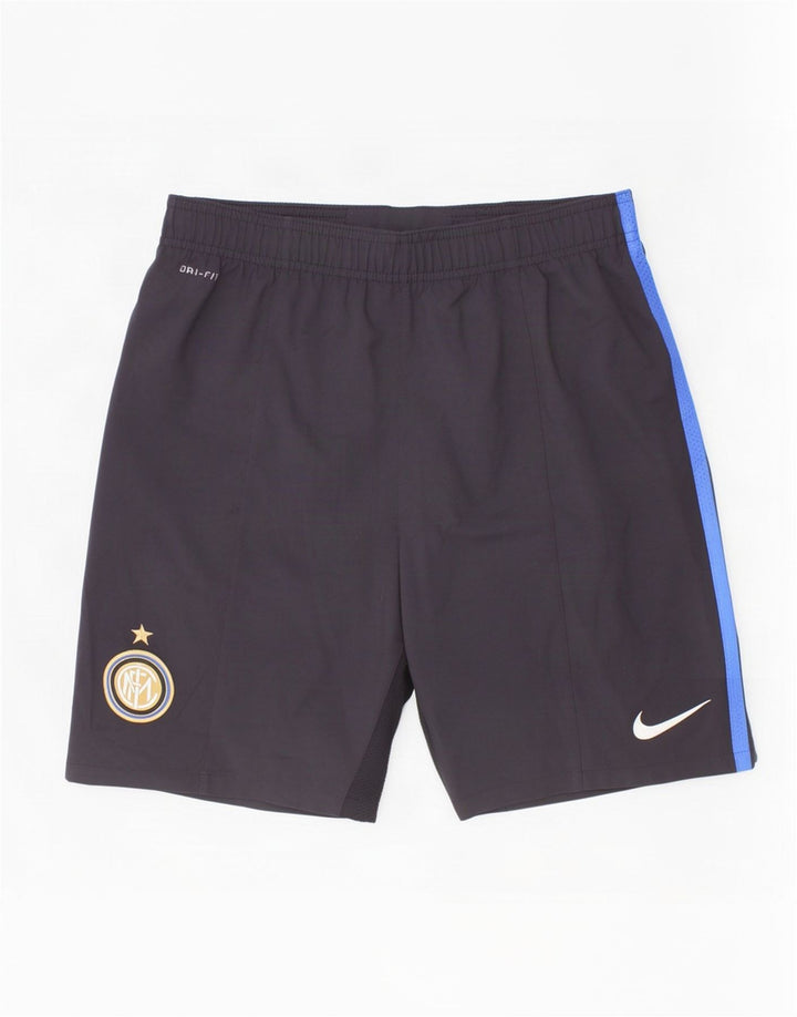 Pantaloncini sportivi Nike da ragazzo Inter Milan 12-13 anni Large Nero in poliestere