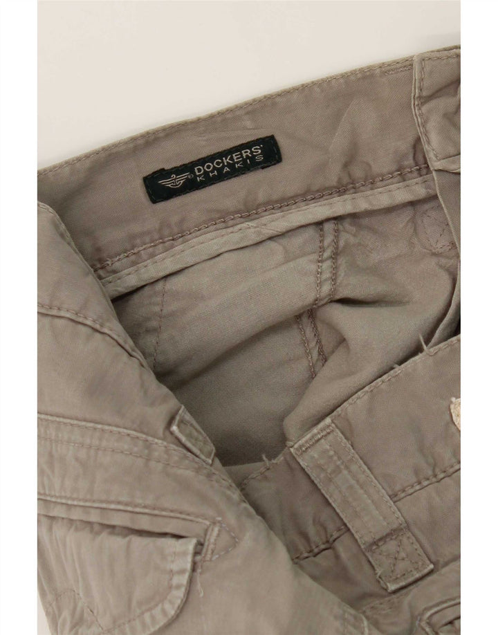 Pantaloni chino dritti kaki da uomo Dockers W30 L32 grigi