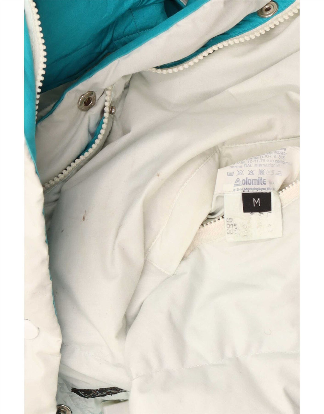 Gilet imbottito reversibile oversize da donna Dolomite UK 14 medio bianco