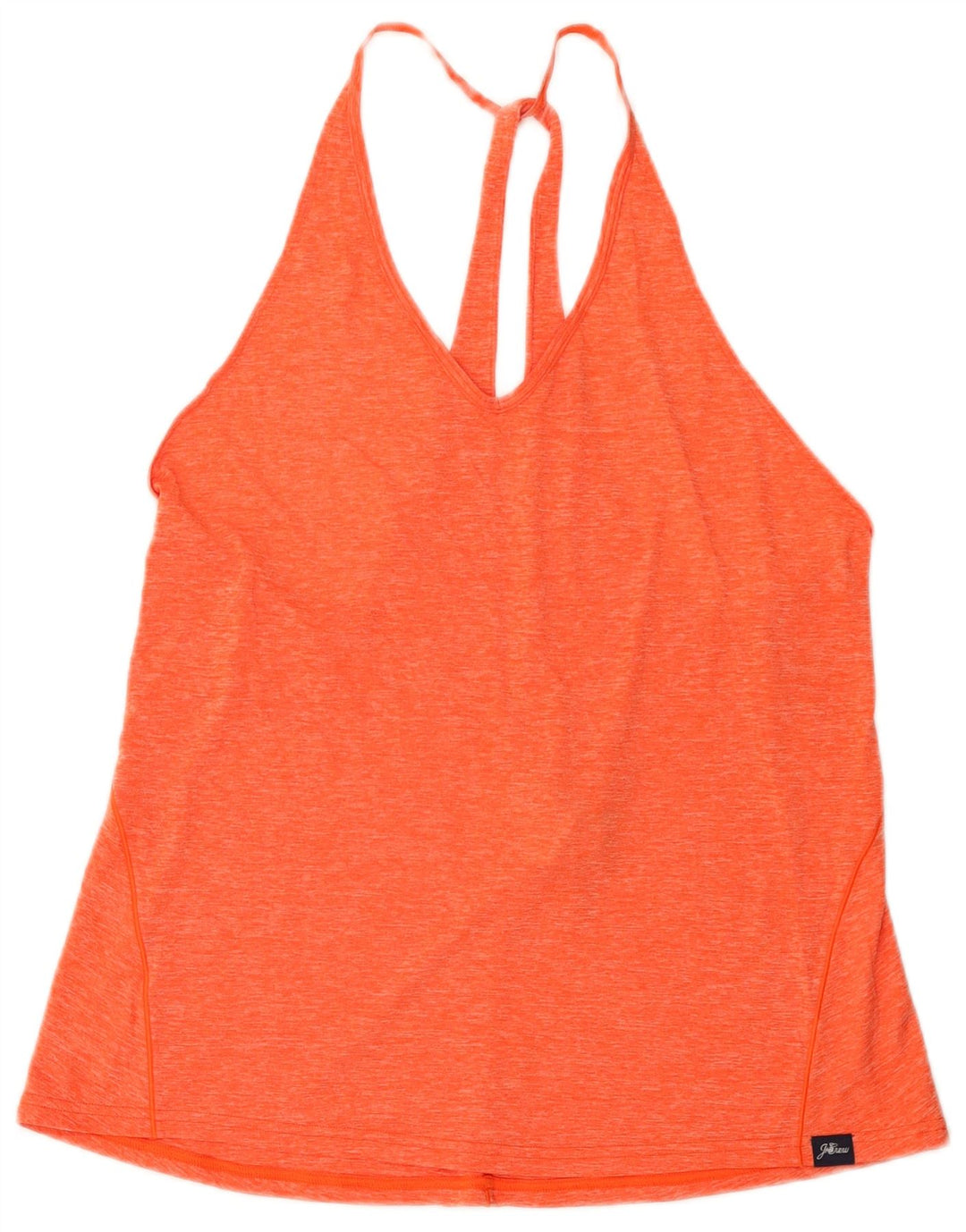 Canotta da donna New Balance UK 14 Large in poliestere chiazzato arancione