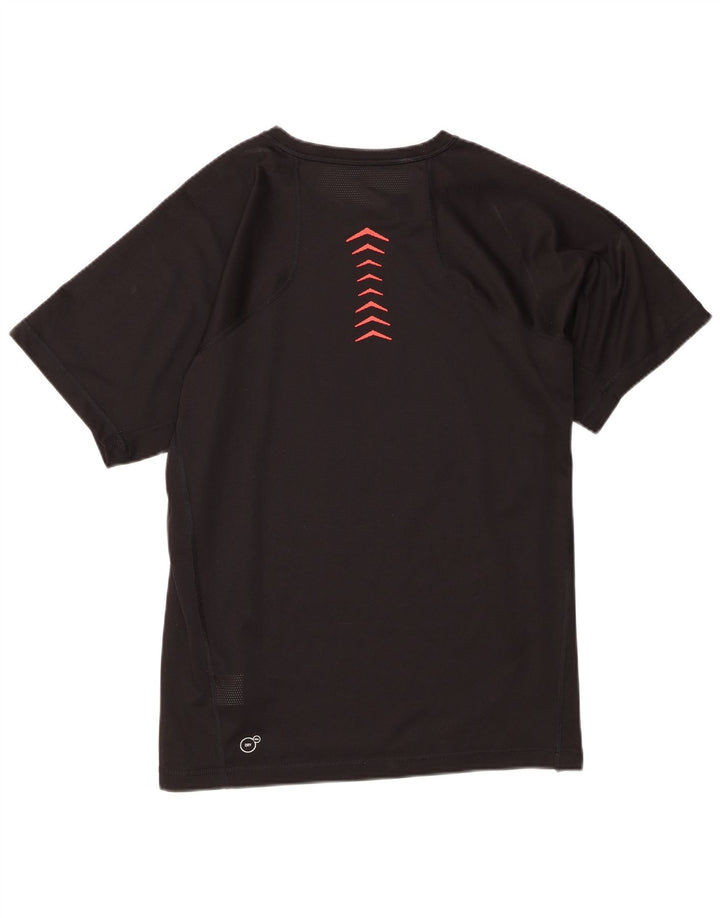 T-shirt da uomo Puma Top Large in poliestere color block nero