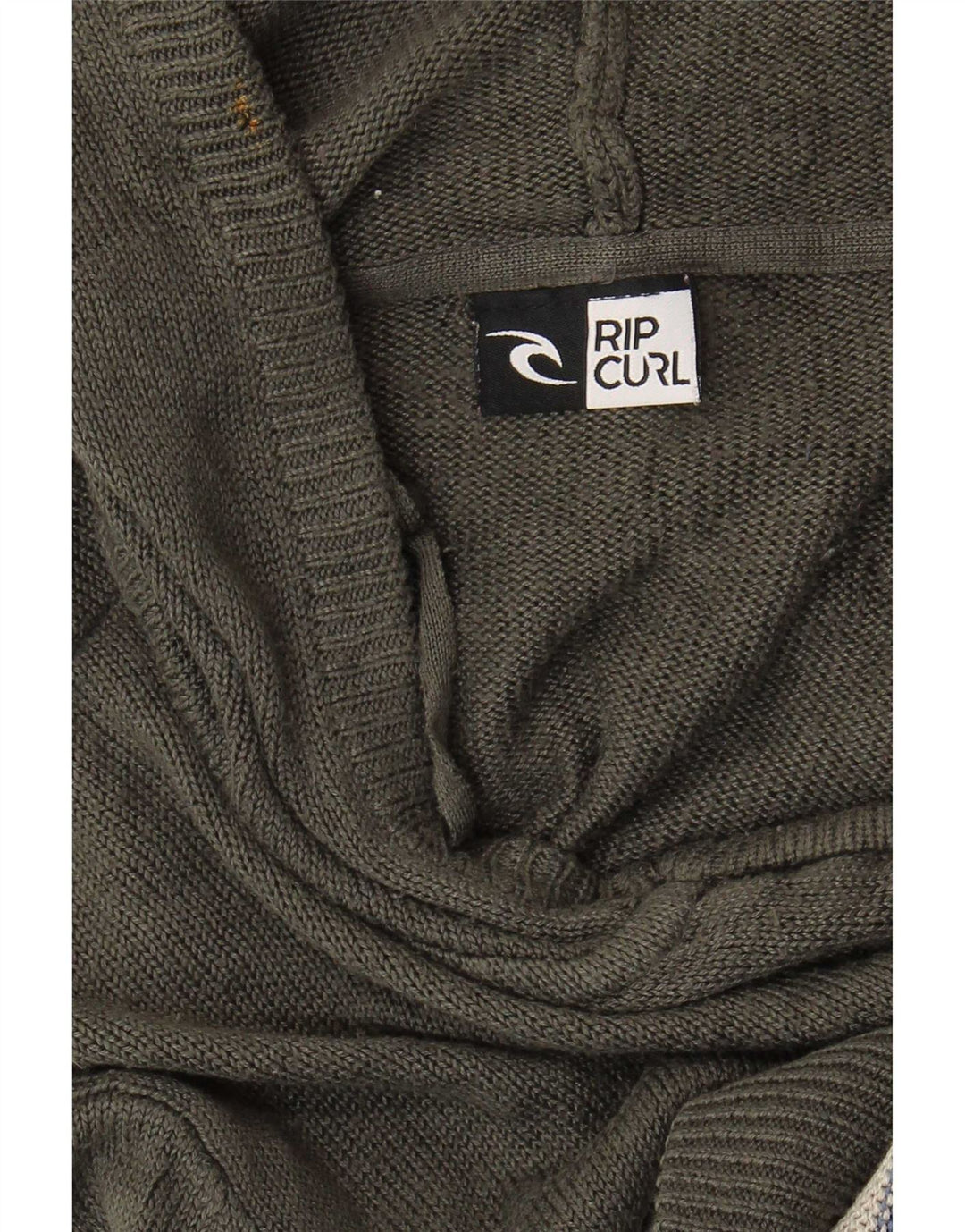 Maglione cardigan con cappuccio da uomo Rip Curl grigio medio a righe