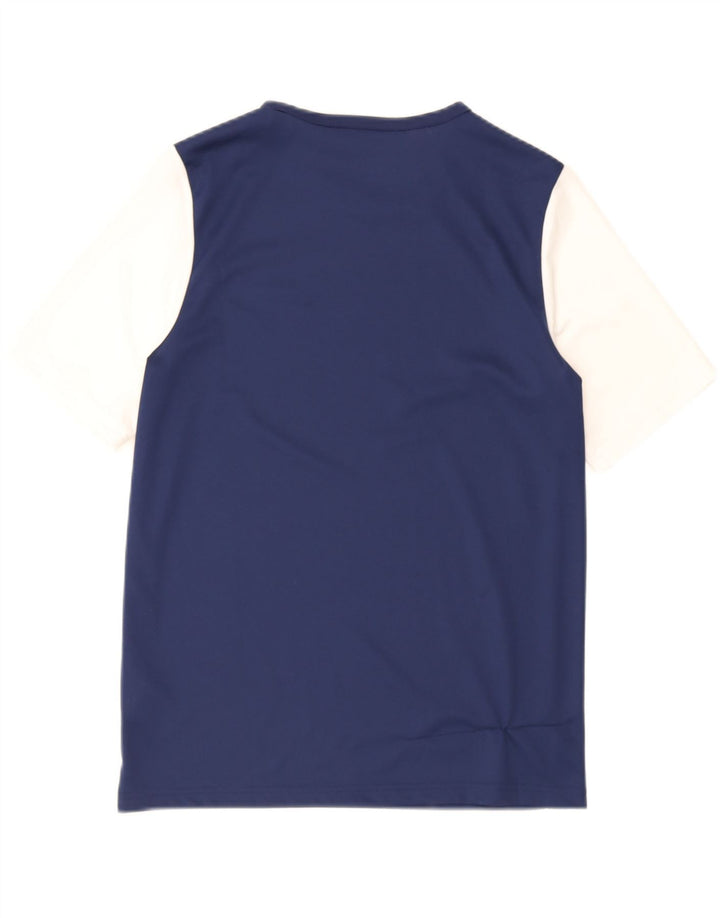 Canotta Adidas da ragazzo 15-16 anni in poliestere color block blu navy