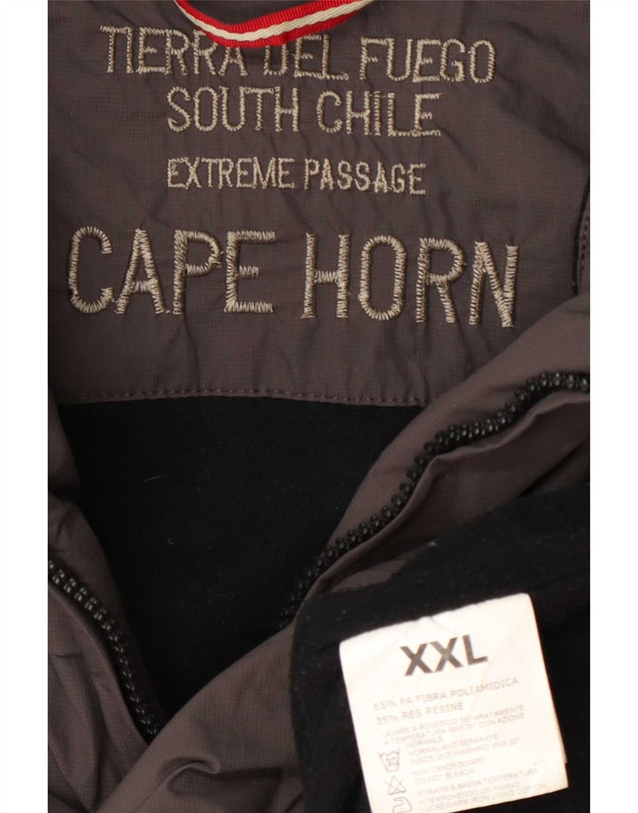 Giubbotto bomber con cappuccio da uomo Cape Horn UK 44 2XL Poliammide marrone