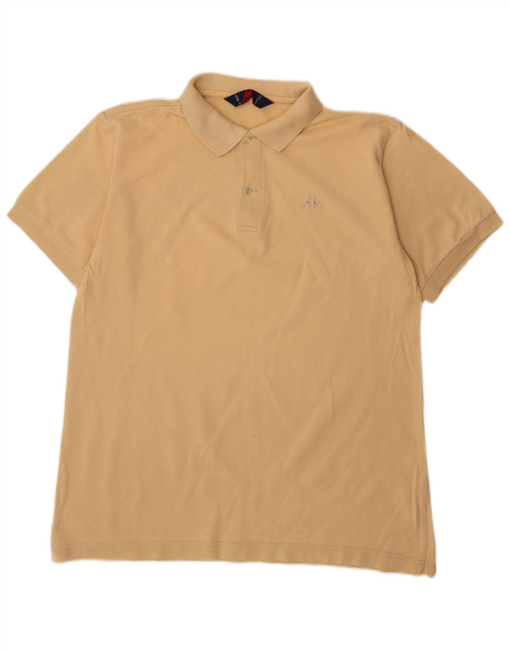 Polo Kappa Uomo Giallo Medio In Cotone