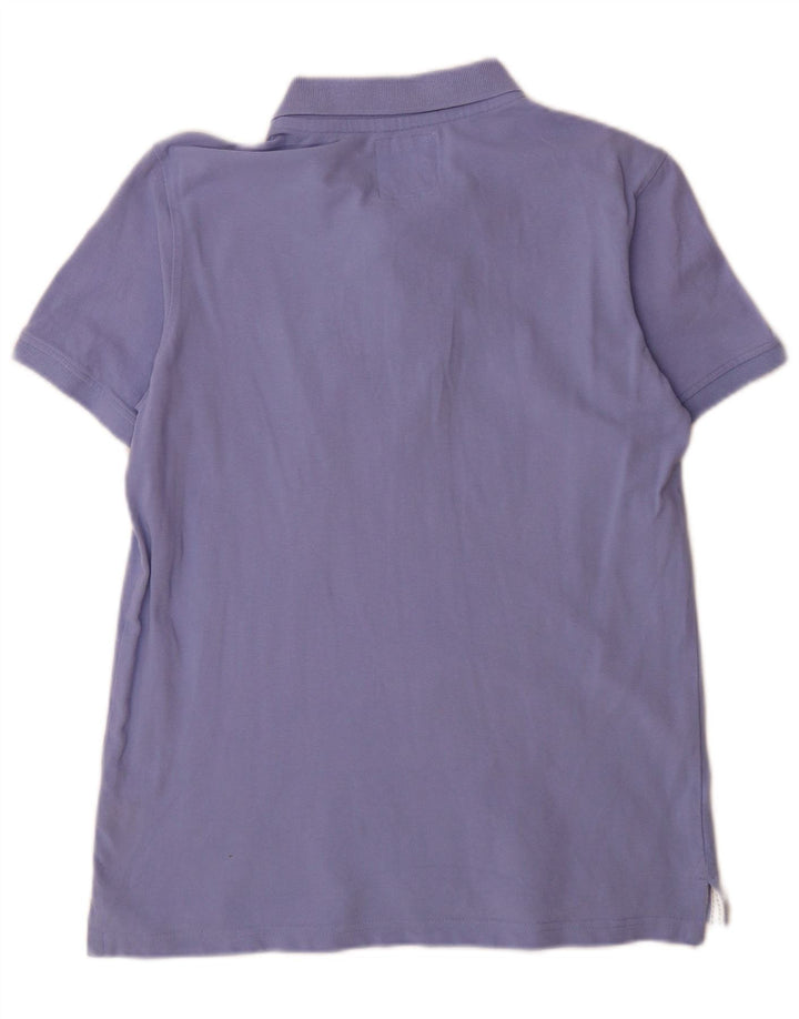 Crew Clothing Polo da uomo in cotone viola medio