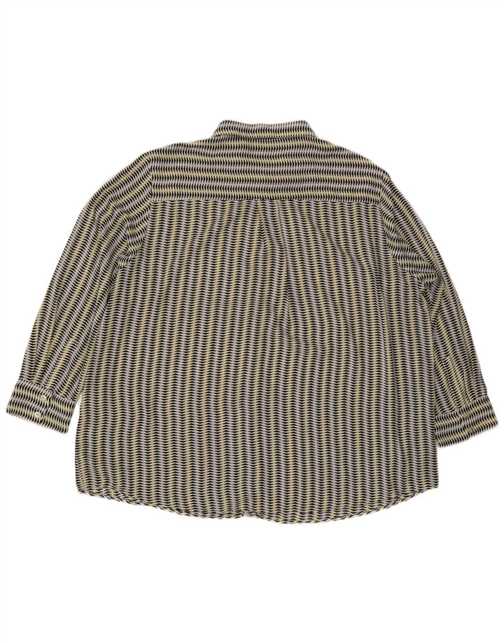Camicetta camicia da donna Marks & Spencer UK 22 3XL multicolore geometrica