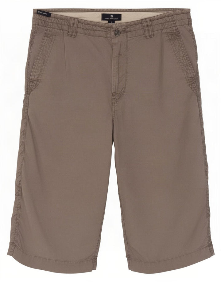 Bermuda da uomo Marks & Spencer W32 Lino grigio medio