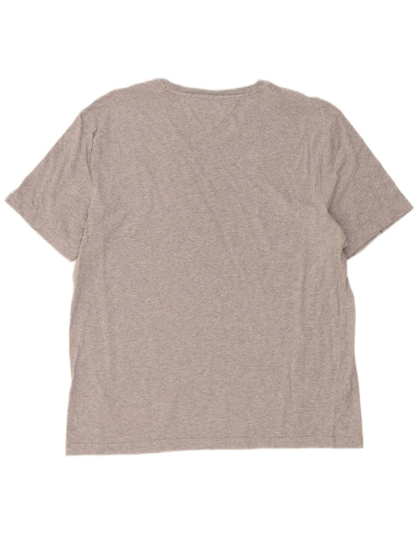T-shirt da uomo Tommy Hilfiger Top XL in cotone grigio