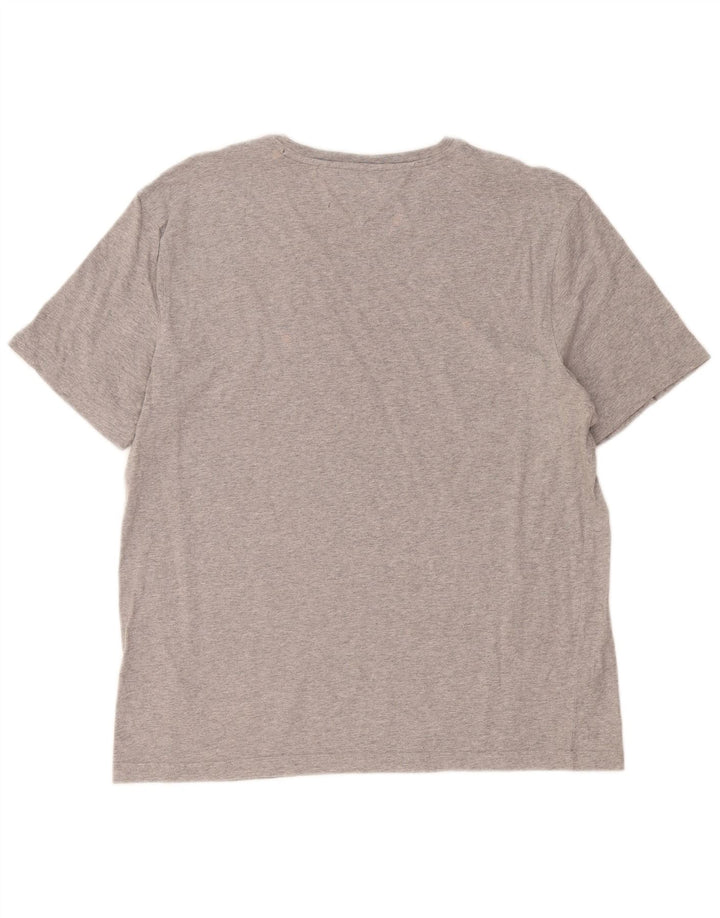 T-shirt da uomo Tommy Hilfiger Top XL in cotone grigio