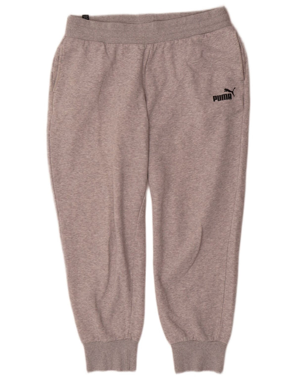 Pantaloni da tuta da donna Puma Joggers UK 14 Large Grey Flecked Cotton