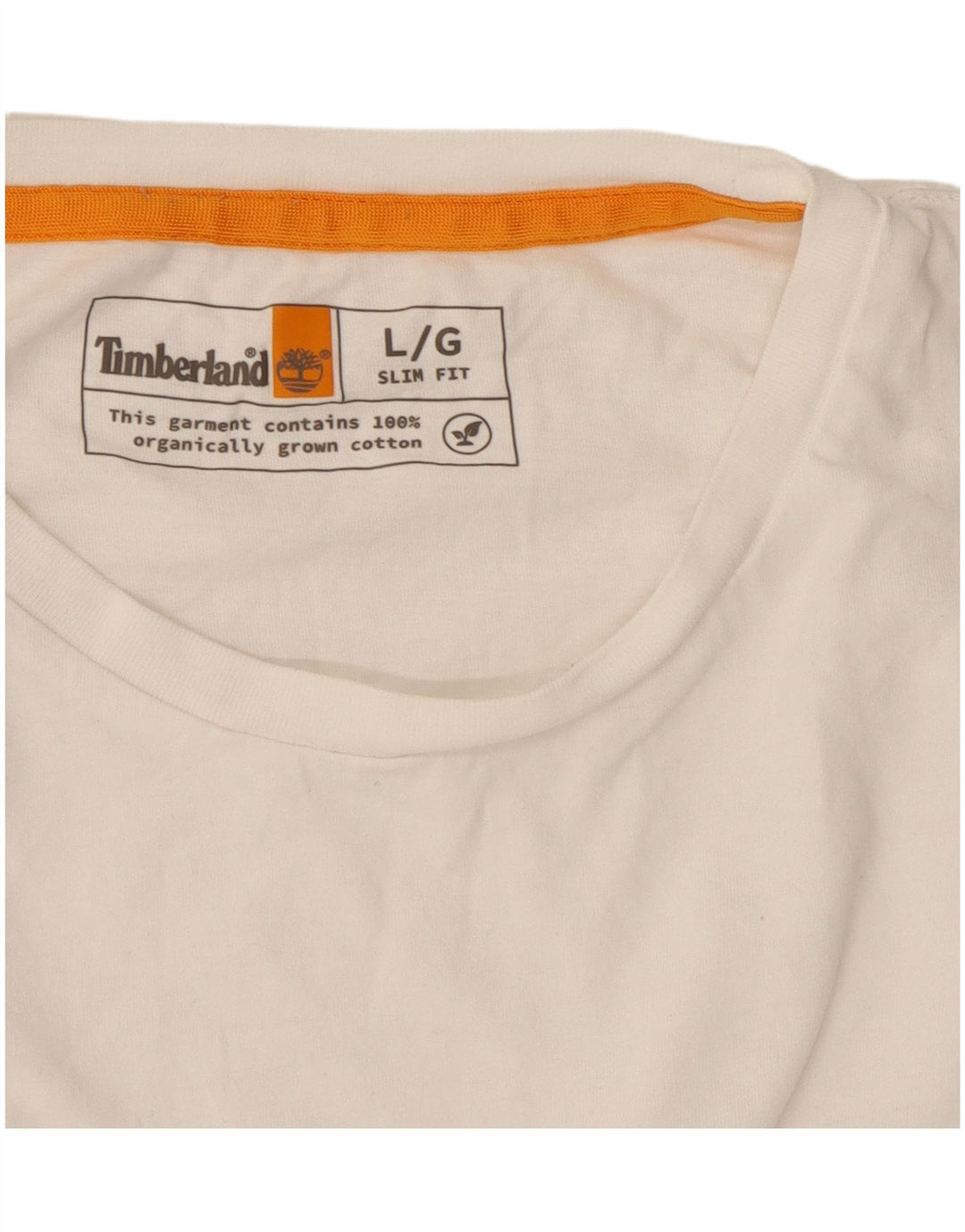 T-shirt da uomo slim fit Timberland Top grande in cotone bianco
