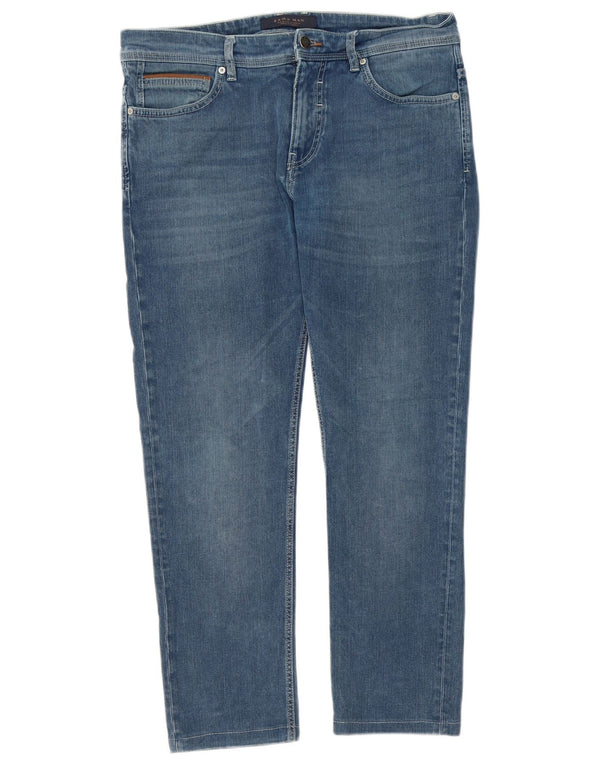 Jeans slim da uomo Zara EU 42 Large W32 L26 Blu