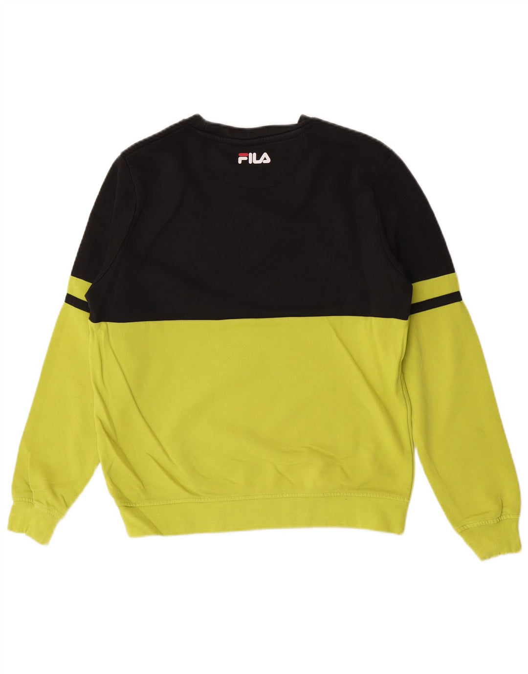 Felpa grafica da uomo Fila, maglione, colore verde medio