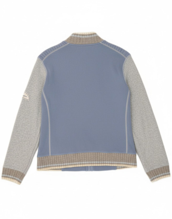 CHAMPION Womens Cardigan Sweater UK 16 Large Blue Cotton Vintage Champion and Second-Hand Champion from Messina Hembry 