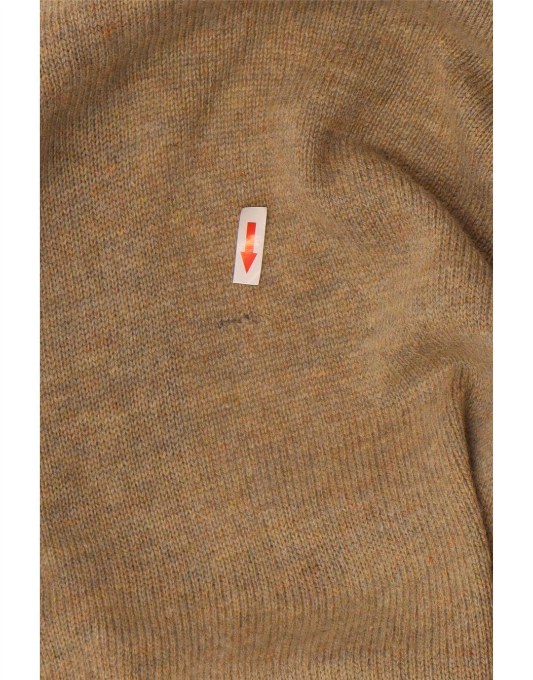 Maglione cardigan vintage da uomo XL marrone a rombi/diamante