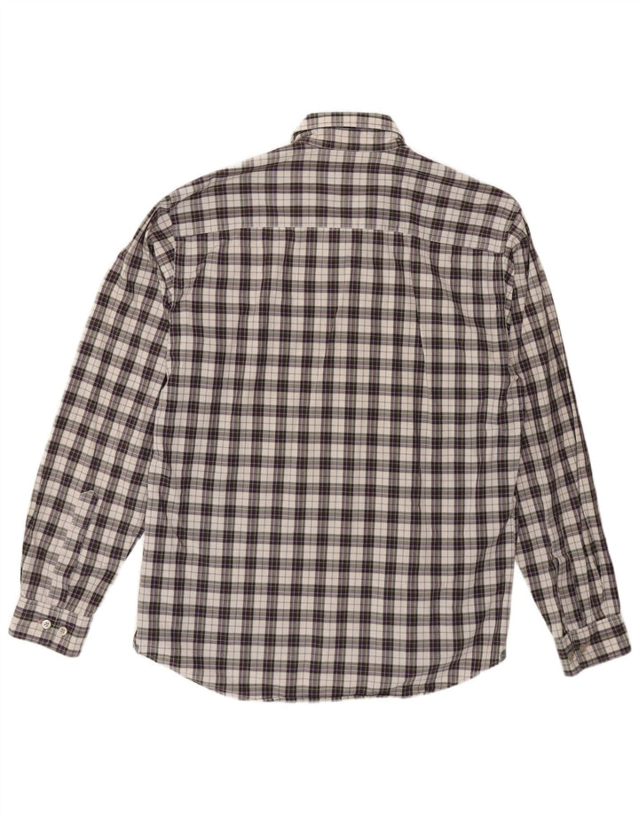 Camicia da uomo Marlboro Classics in cotone a quadri viola medio