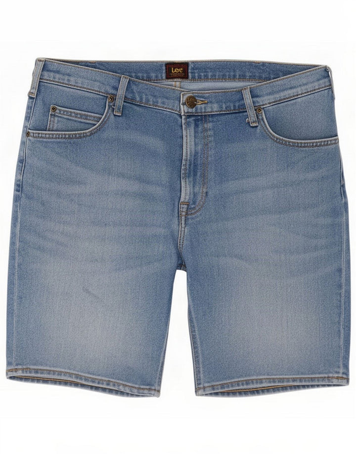 Lee Pantaloncini di jeans da uomo grandi W36 Blu