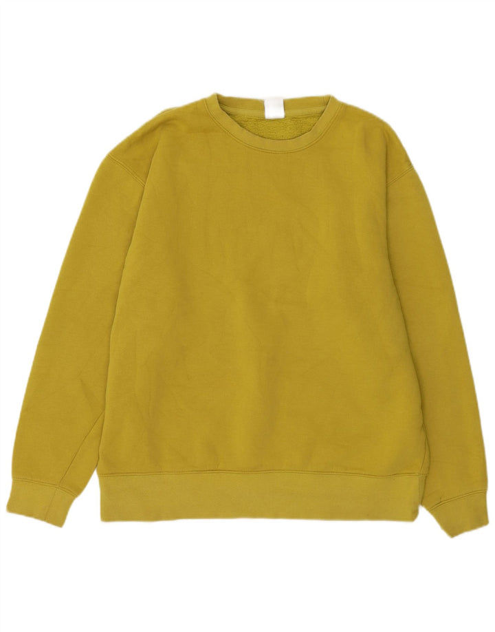 Felpa Zara Uomo Maglione Cotone Giallo Medio
