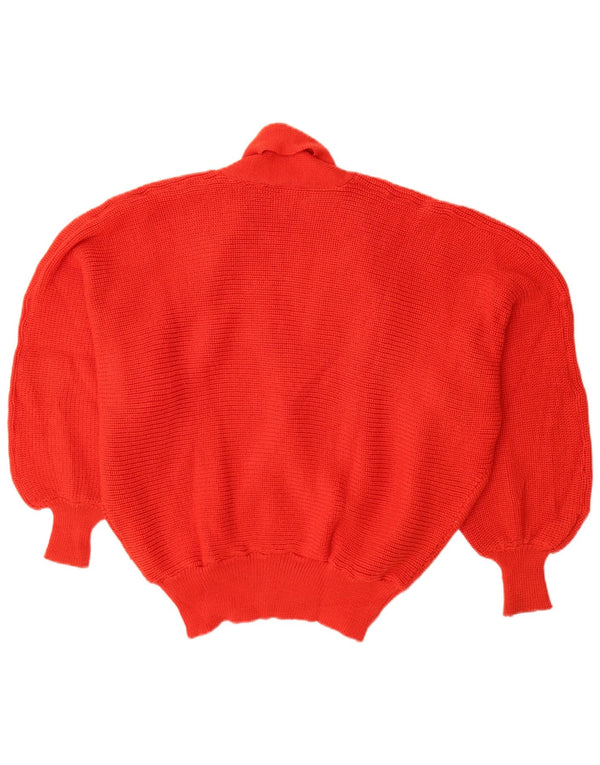 Bettina Maglione da donna con collo a scialle a pipistrello UK 18 XL Acrilico rosso