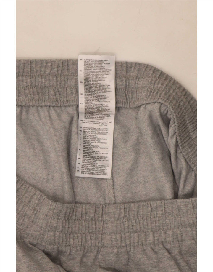 Pantaloncini sportivi da uomo Adidas Large in cotone color block grigio