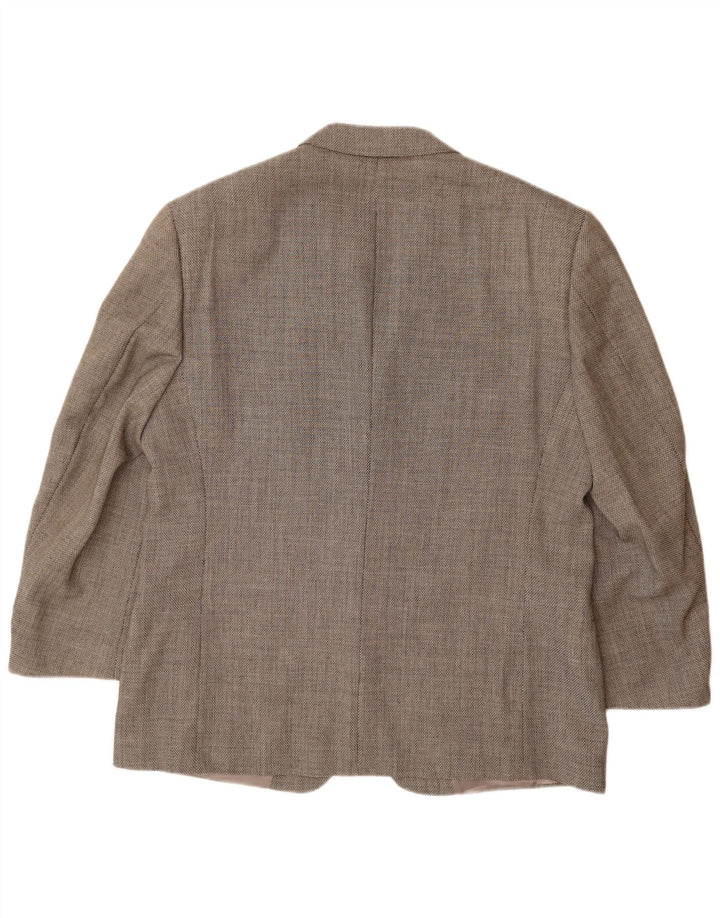 VERSACE Giacca blazer a 3 bottoni da uomo UK 42 XL Lana grigia