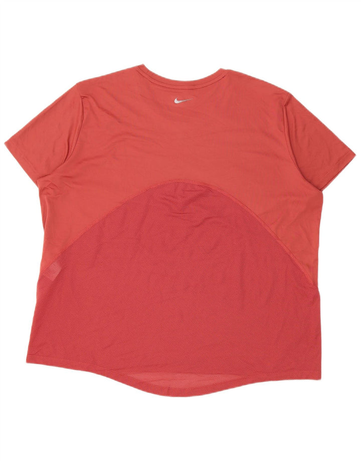 T-shirt da donna Nike Dri Fit Top UK 18 XL poliestere rosa