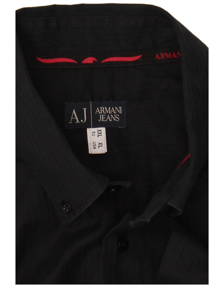 Camicia da uomo ARMANI JEANS 2XL Nera