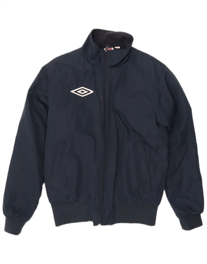 Giubbotto bomber da uomo UMBRO UK 36 piccolo poliestere blu navy