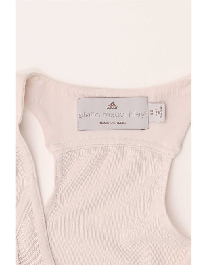 Canotta grafica Adidas Stella McCartney da donna IT 40 piccola bianca