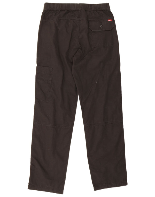 Pantaloni cargo dritti da uomo Levi's piccoli W28 L30 cotone nero