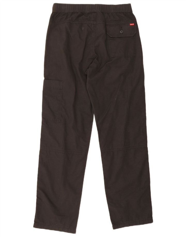 Pantaloni cargo dritti da uomo Levi's piccoli W28 L30 cotone nero