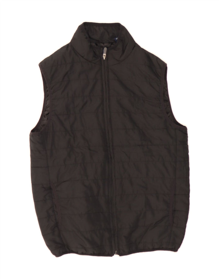 CHAPS Womens Padded Gilet UK 10 Small Black Polyester Vintage Chaps and Second-Hand Chaps from Messina Hembry 