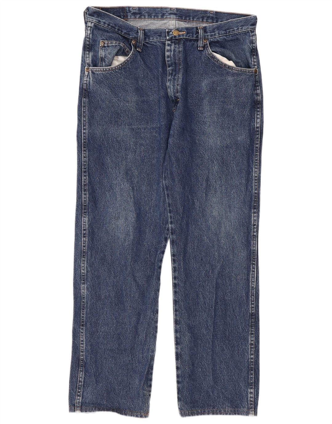 Jeans dritti da uomo vestibilità regolare Carrera W36 L29 cotone blu