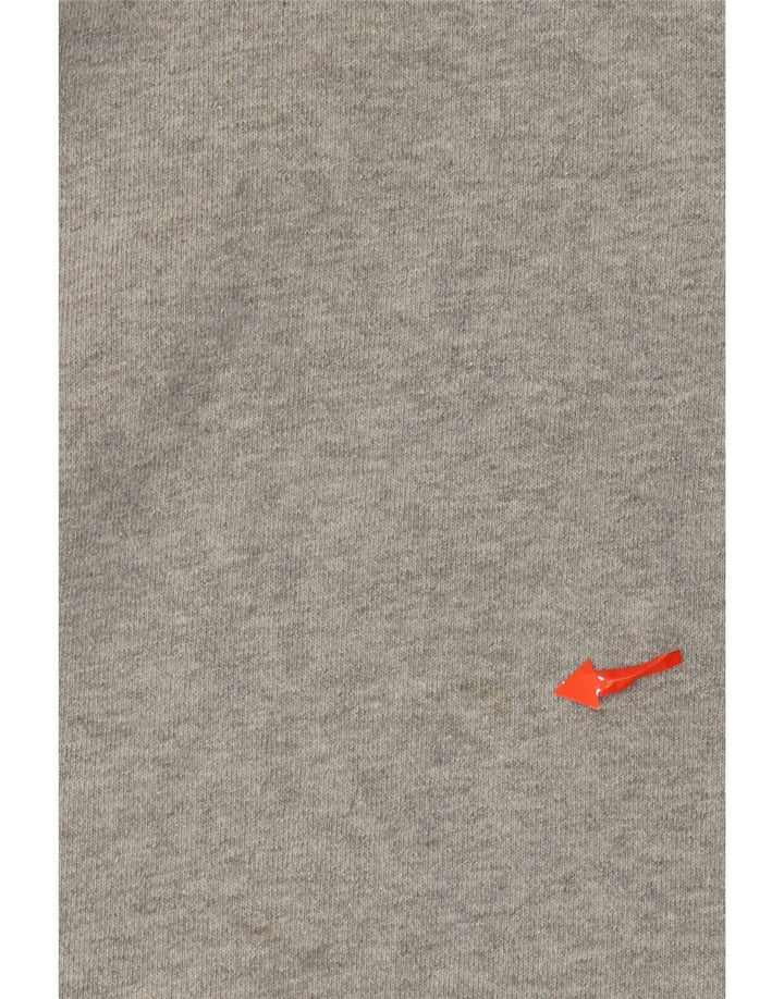 Maglione con cappuccio da uomo ADIDAS grande in cotone grigio