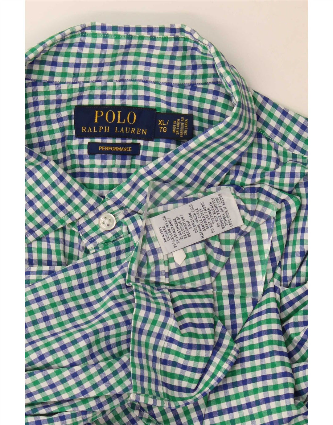 Polo Ralph Lauren Camicia da uomo in flanella Performance XL a quadretti multicolore