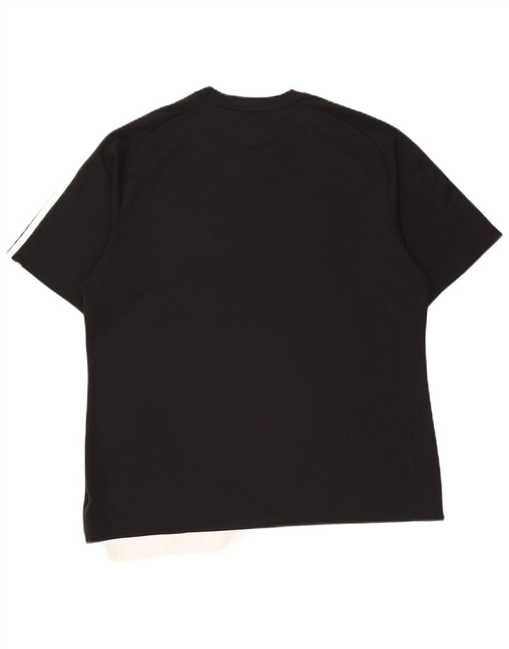 T-shirt Adidas Climalite da uomo Top XL poliestere nero
