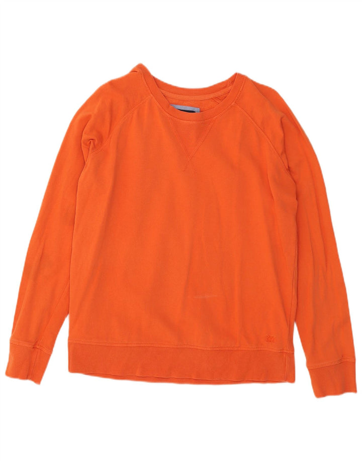 Crew Clothing Felpa da donna Maglione UK 12 Cotone arancione medio