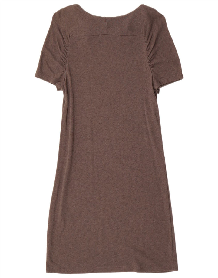 Abito T-shirt a pipistrello da donna Zara UK 12 Viscosa grigio medio