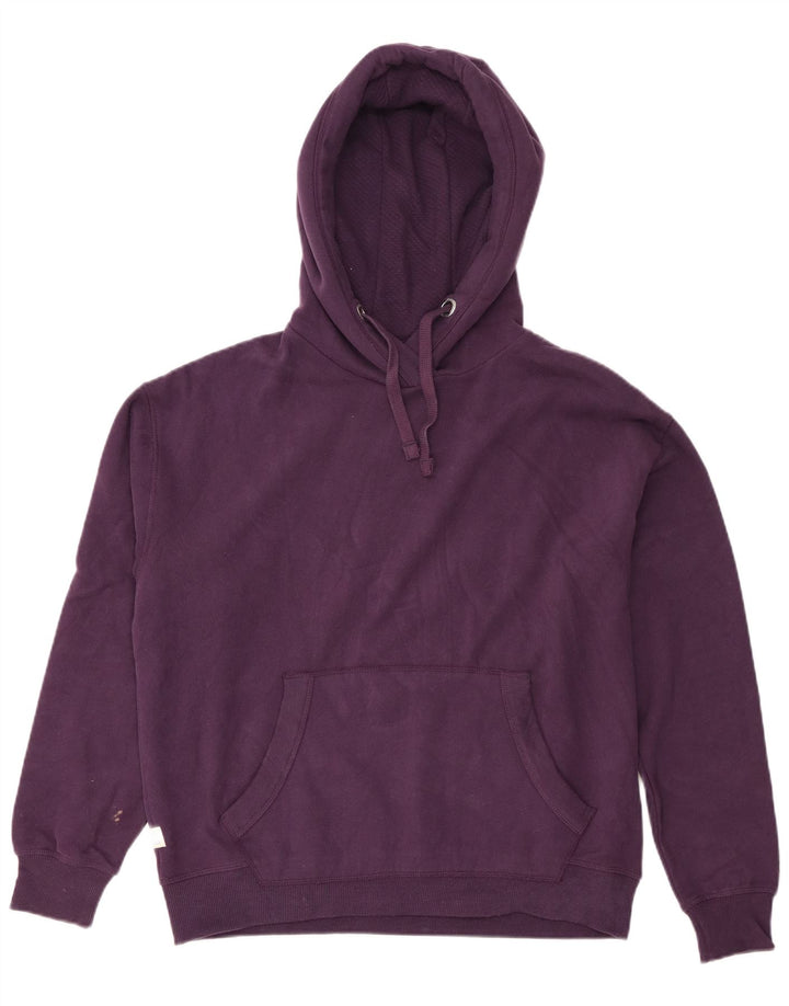 Felpa con cappuccio oversize da donna Fat Face UK 14 Cotone viola medio