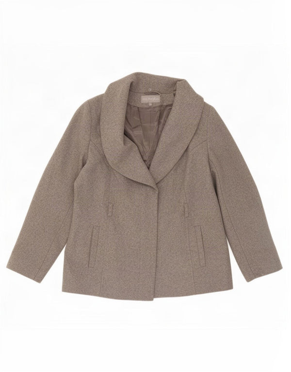 Giubbotto bomber Portfolio da donna Marks & Spencer UK 18 XL grigio lana vergine