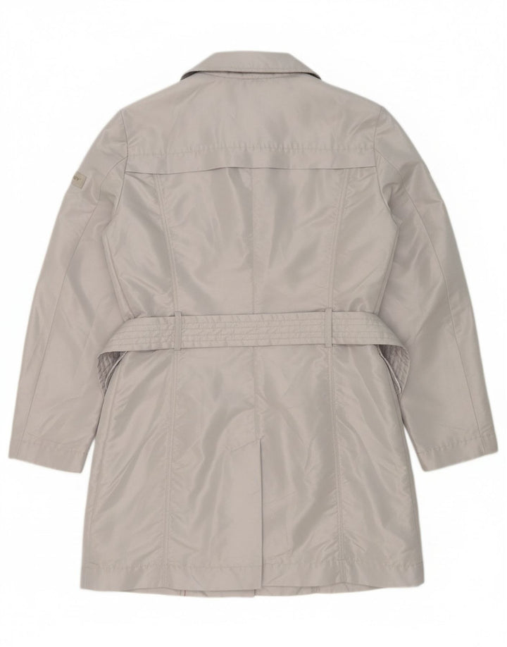 PEUTEREY Womens Trench Coat IT 48 XL Grey Polyester