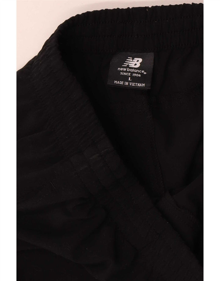 Pantaloni da tuta da uomo New Balance Large in poliestere nero