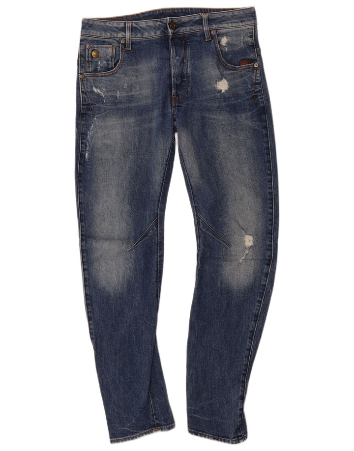 Jeans slim invecchiati da uomo G-Star W29 L30 cotone blu