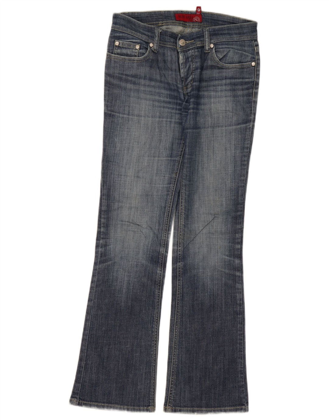 Jeans bootcut vintage da donna W27 L31 blu