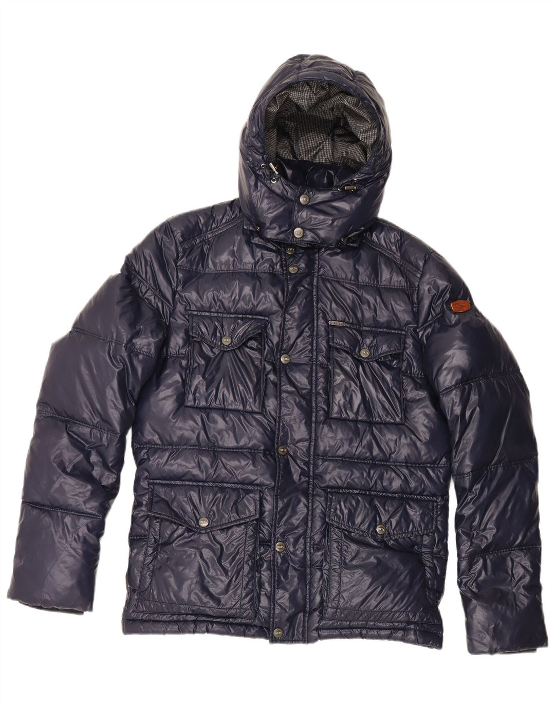 PEPE Jeans Giacca imbottita con cappuccio Heritage da uomo UK 38 medio blu navy